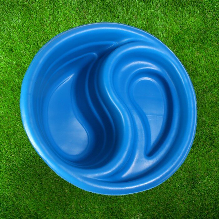 Пруд садовый пластиковый «Инь-Янь», 80 л, синий - фотография № 3