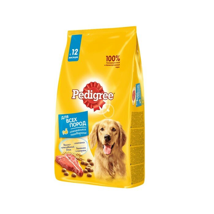 фото Сухой корм Pedigree для взрослых собак всех пород, говядина, 600 г