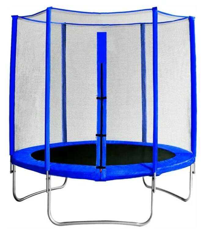 Батут с защитной сеткой Trampoline 10 диаметр 3,0 м синий