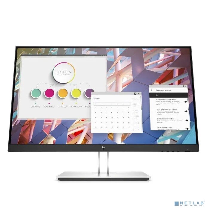 HP Монитор LCD HP 27" E27 G4 черный IPS 1920x1080 16:9 1000:1 250cd D-Sub HDMI DisplayPort 9VG71AA#ABB комбинированная расцветка