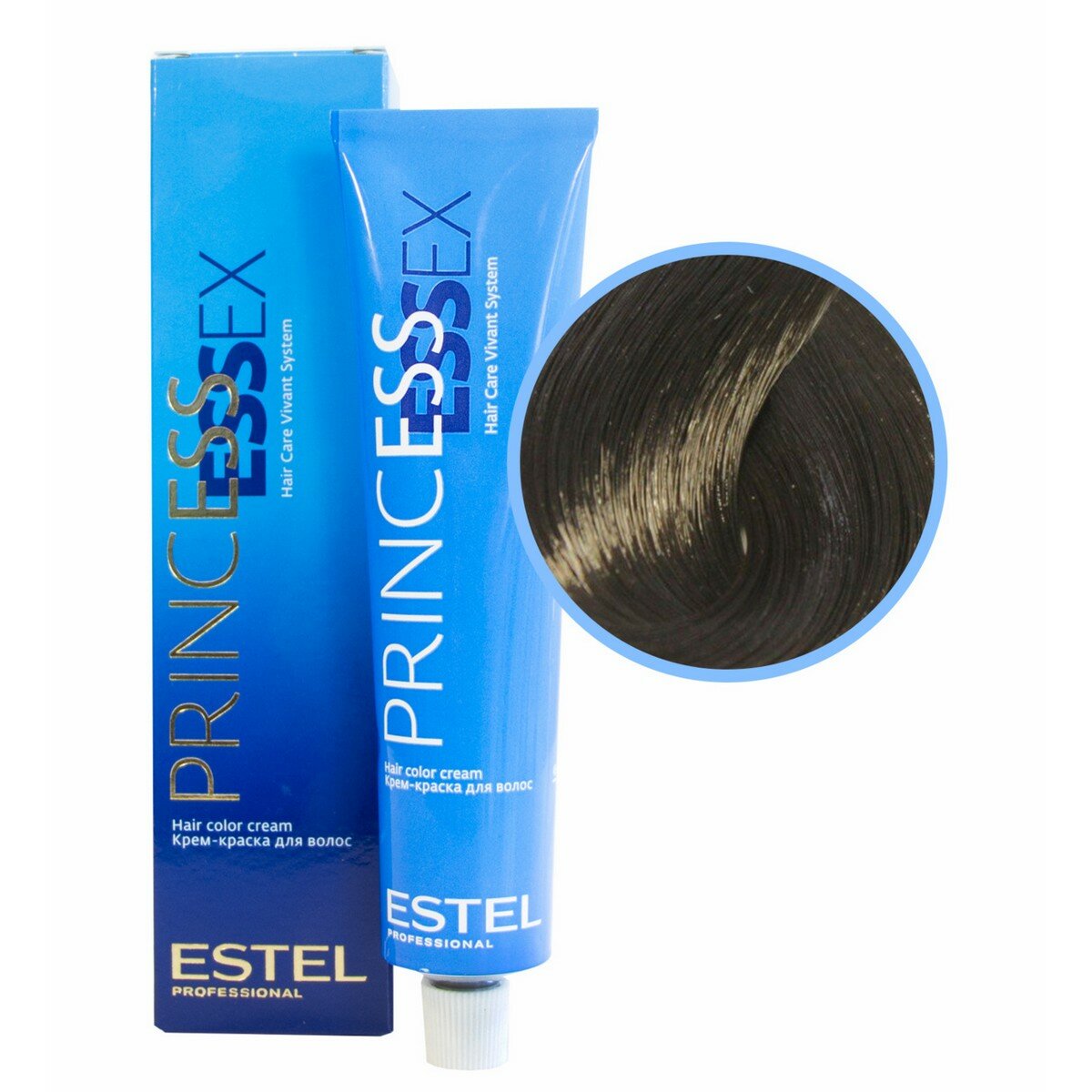 Крем-краска для волос 3/0 Тёмный шатен 60 мл. Estel