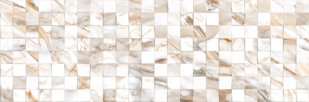 фото Плитка настенная PRIMAVERA Duchess Decor 01 DG13-01 под оникс глянцевая для ванной, 30 х 90 см, 1,08м2