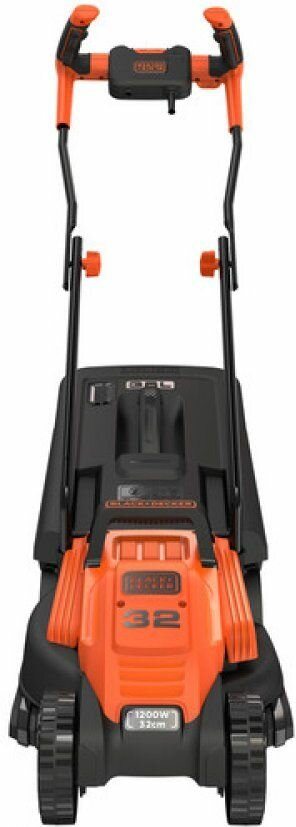 Газонокосилка электрическая BLACK+DECKER BEMW451BH-QS, 32см, несамоходная - фотография № 2