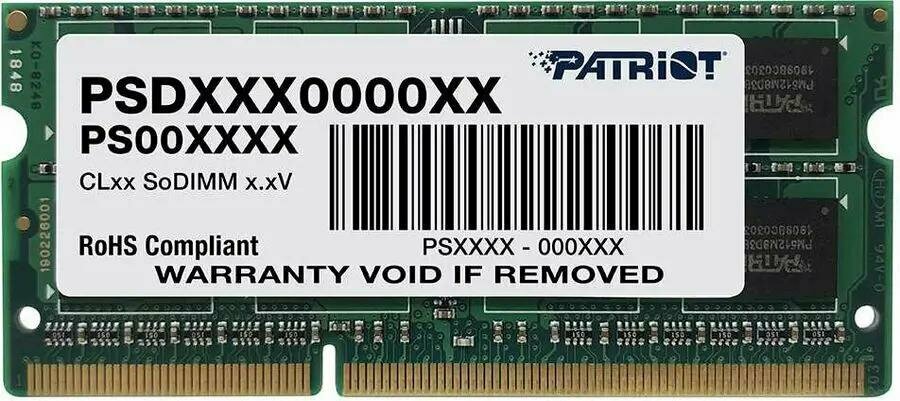   Patriot DDR3L 8GB 1600Mhz PSD38G1600L2S