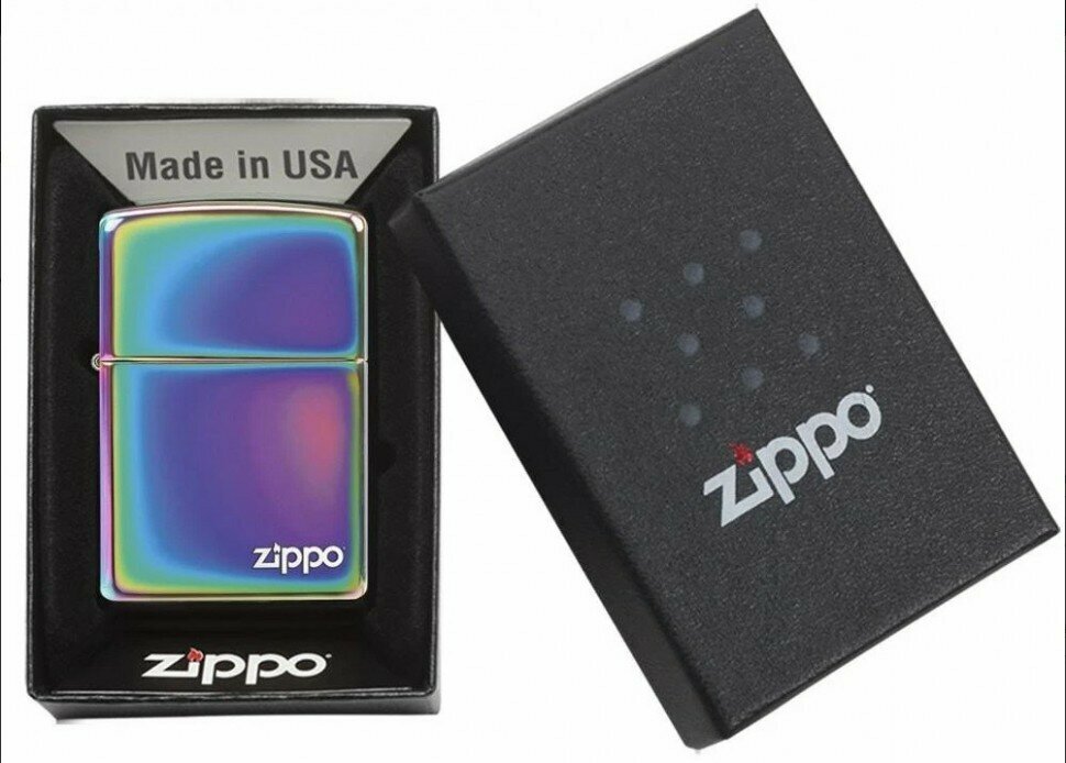 Зажигалка ZIPPO Classic с покрытием Spectrum™, латунь/сталь, разноцветная, глянцевая, 38x13x57 мм № 151ZL - фотография № 4