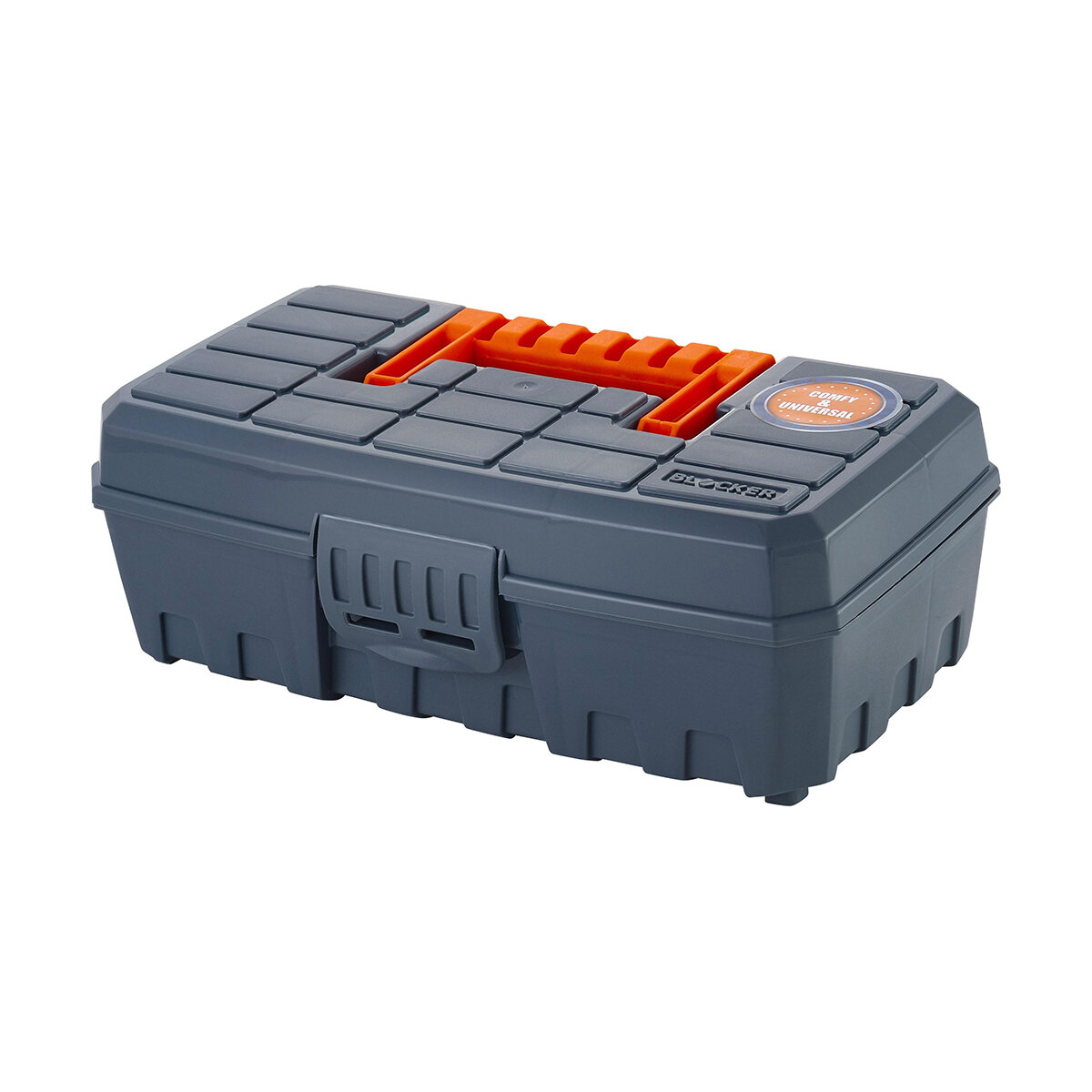 Органайзер для хранения Blocker Techniker, с отсеками, 23,6 x 13,1 x 8,4 см, серо-оранжевый