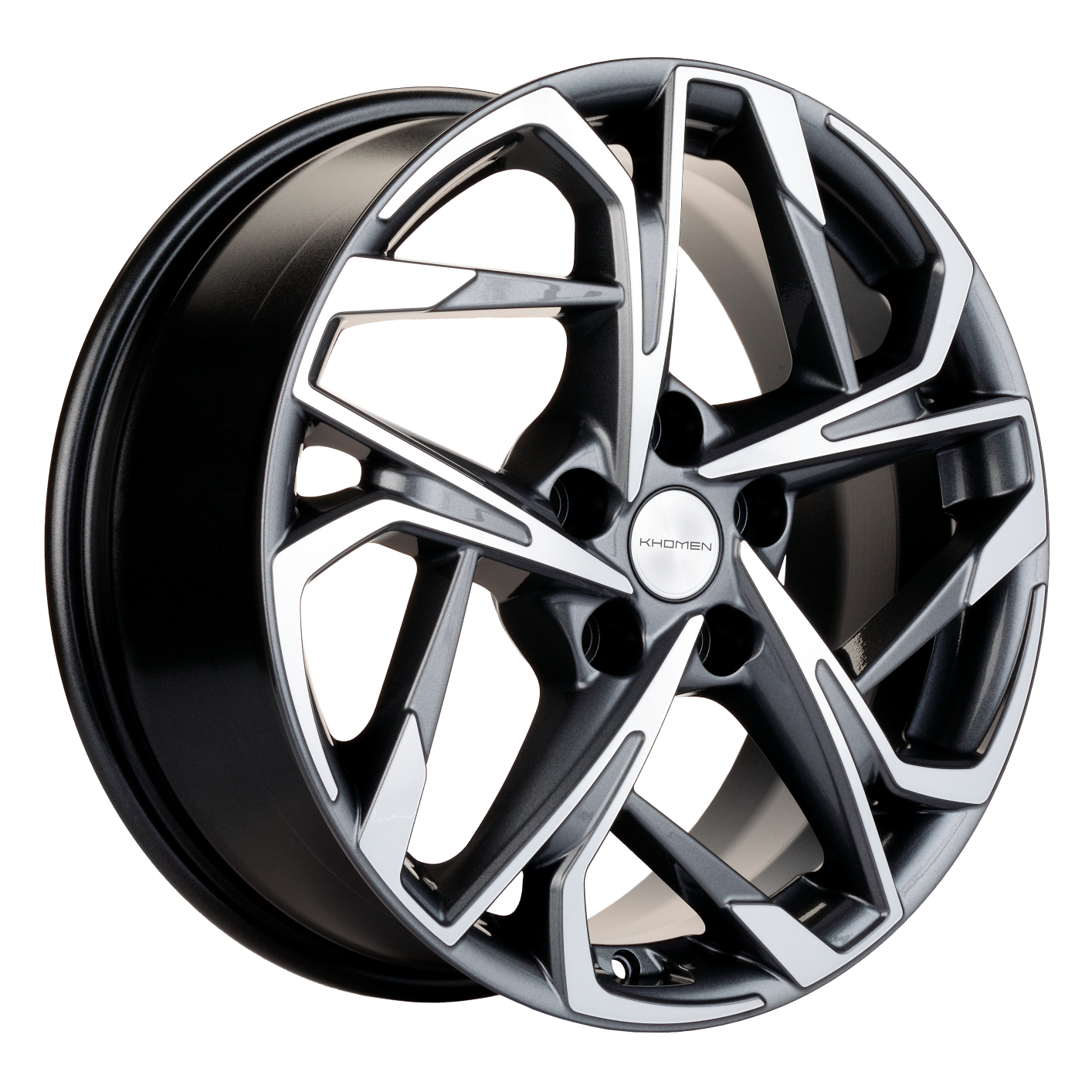 Khomen Wheels KHW1716 7x17 5x108 ET40 Dia60.1 Gray-FP ()