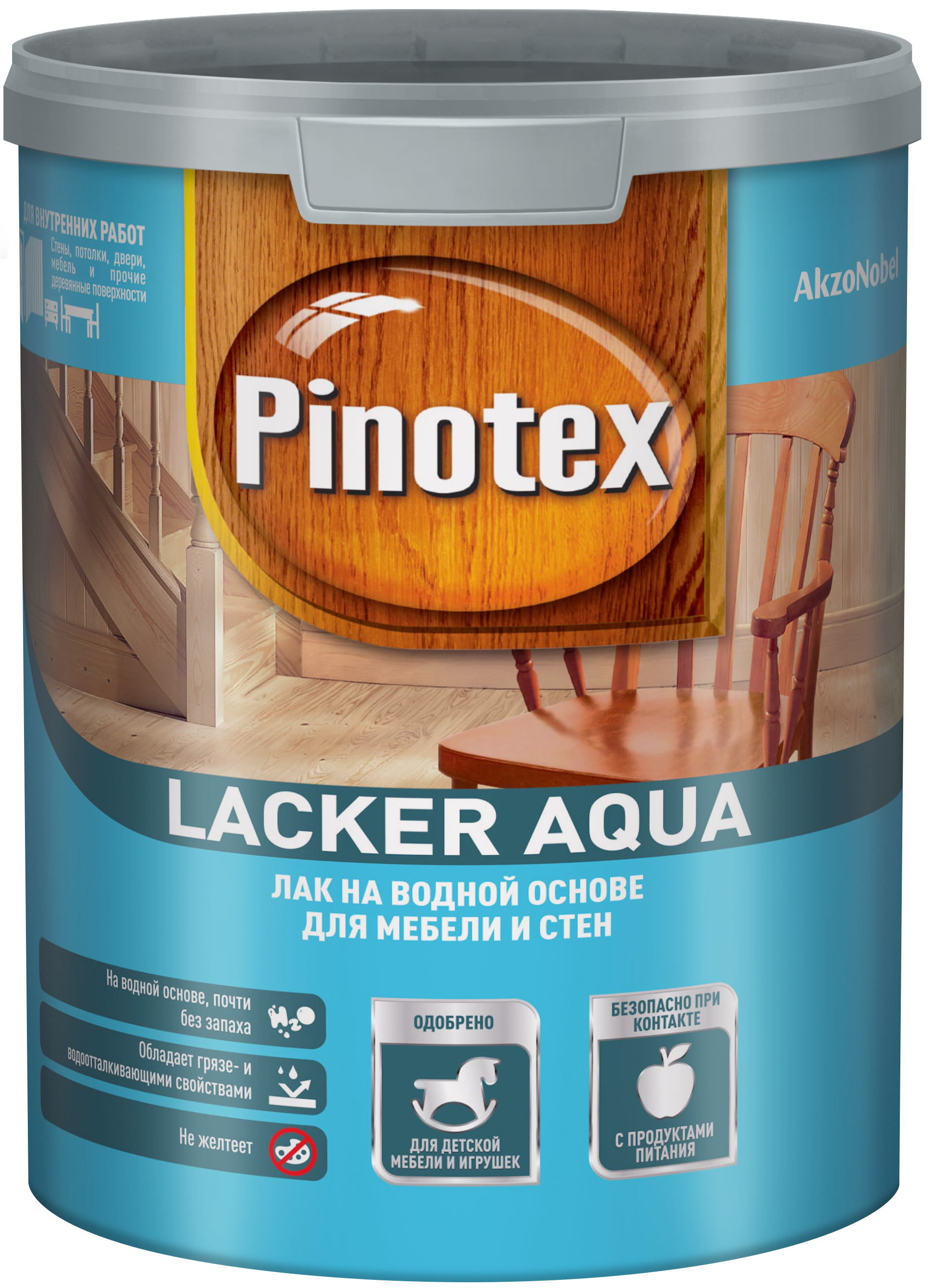 фото Лак для стен на водной основе Pinotex LA 70 цвет прозрачный глянцевый 1 л