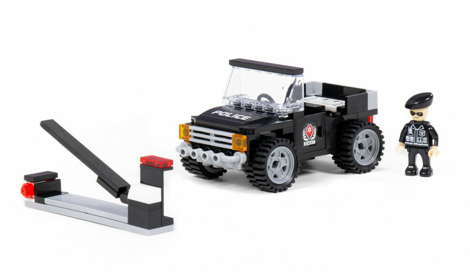 Полесье 81070 Конструктор "Классик" "Город. Полиция-1.4" (101 элемент) (в коробке)