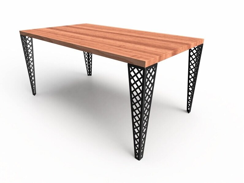 Подстолье/опора из металла для стола в стиле Лофт Модель 19 (4 штуки) - фотография № 3