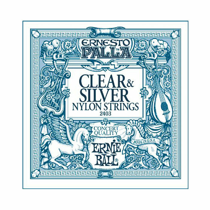 Ernie Ball 2403 струны классической гитары Clear Silver Ernesto Palla