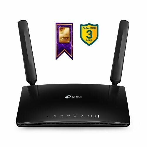  TP-LINK Archer MR200 Wi-Fi 802.11 a/b/g/n/ac, 2.4/5, 3xLAN 10/100 /, 1xLAN/WAN, 4G LTE