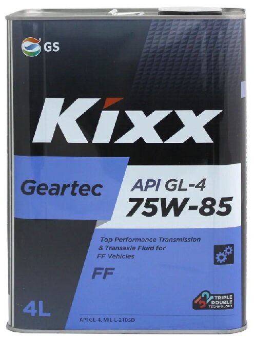 Масло трансмиссионное Kixx Geartec FF GL-4 (Gear Oil HD) 75W-85