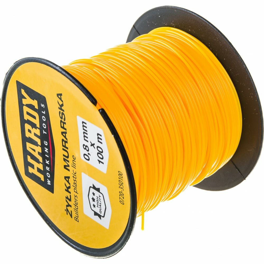 фото HARDY Леска каменщика для разметки, 100 метров, жёлтая 0720-350100