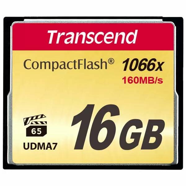 Карта памяти Transcend CompactFlash 1000x 16GB