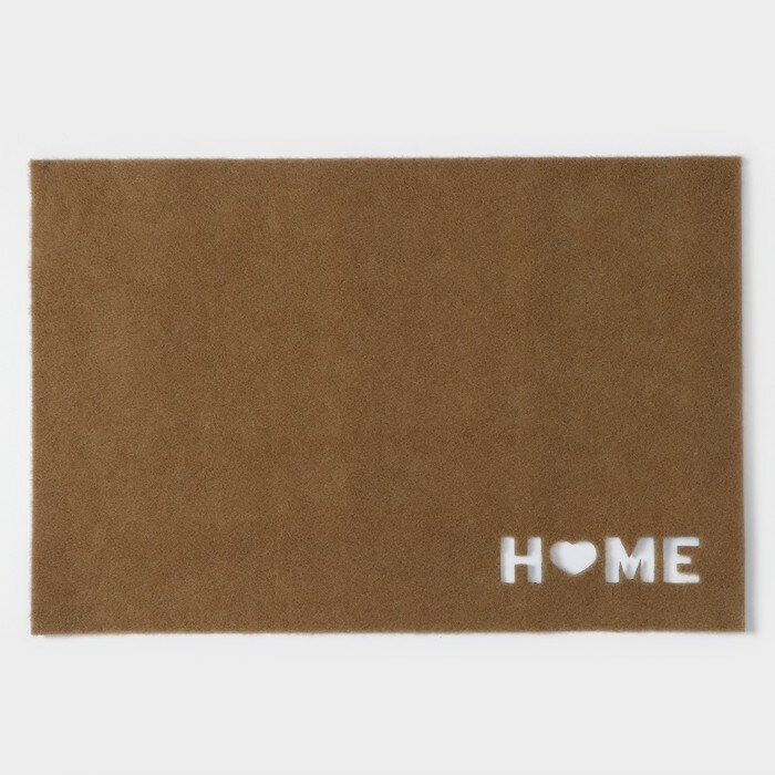 Коврик придверный SIMA LAND HOME без окантовки, 40×60 см, цвет бежевый - фотография № 1