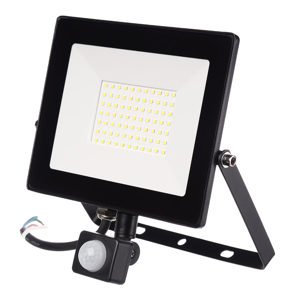 фото Прожектор диодный 50 Вт 6500 К IP54 с датчиком движения, 1 шт. в заказе