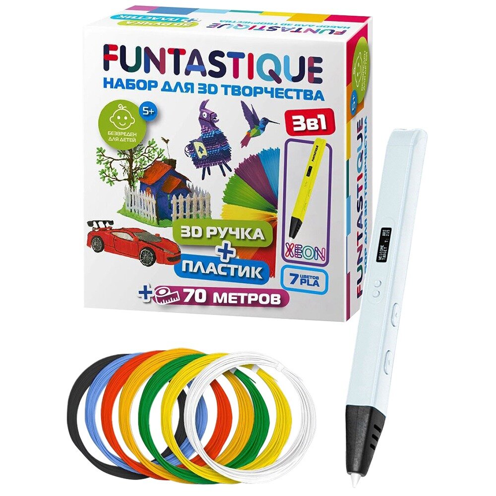 3D- Funtastique Xeon + PLA 7  RP800A WH-PLA-7