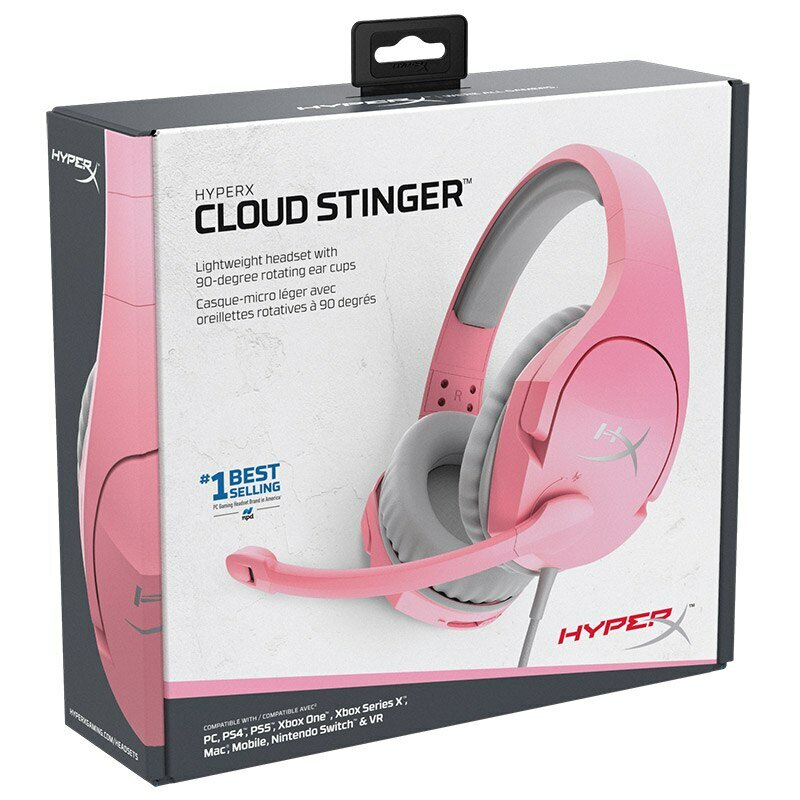 Наушники HyperX CLOUD Stinger pink