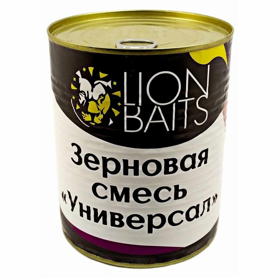 Консервированная зерновая смесь Lion Baits универсал 900мл