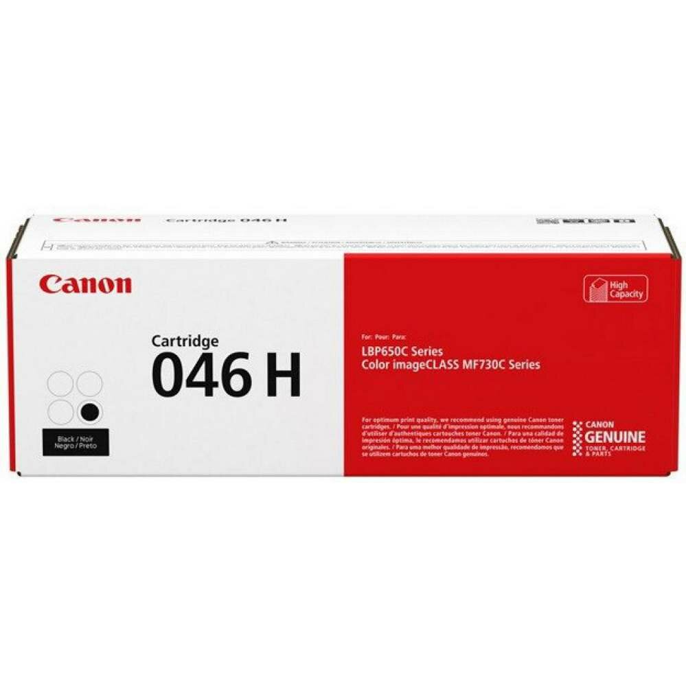 Картридж Canon 046H BK (1254C002) черный для Canon i-SENSYS LBP 653/654, MF 732/734/735 (6300 стр.)