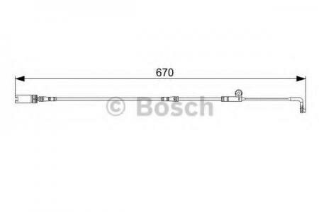 Датчик износа тормозных колодок BMW E60 / 61 BOSCH 1987473002