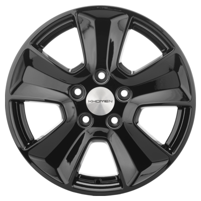 Khomen Wheels KHW1601 - 16 - 5 - 114,3 - 50 - 66.1 - Black-FP