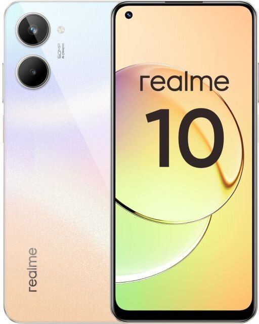 Смартфон realme 10 4/128 ГБ, белый (RU)