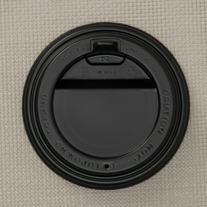 Крышка на стакан, с носиком, d=8 см, цвет чёрный - фотография № 4