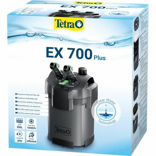Tetra Фильтр внешний для аквариума EX700 plus, 1040 л в час, 7,5 Вт, на 100-200 л - фото №1