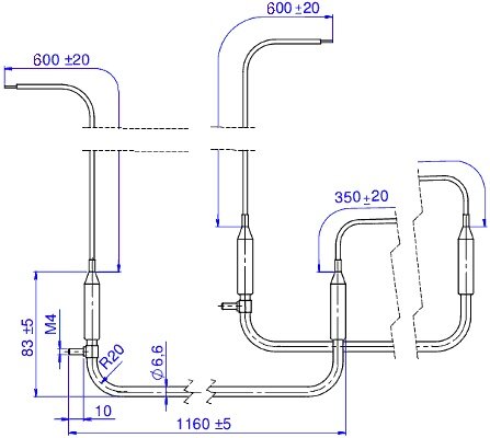 Нагревательный элемент 001-1 ODL 220V 500W - фотография № 4