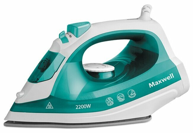 Утюг 2200ВТ Антиприг. Покрытие С Отпар. Самооч ЗЕЛ Maxwell MW-3039