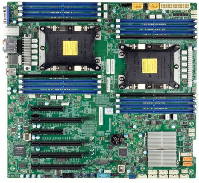 Плата материнская Supermicro X11DAi-N Intel® Xeon® Scalable Processors. Dual Socket P (LGA 3647) su