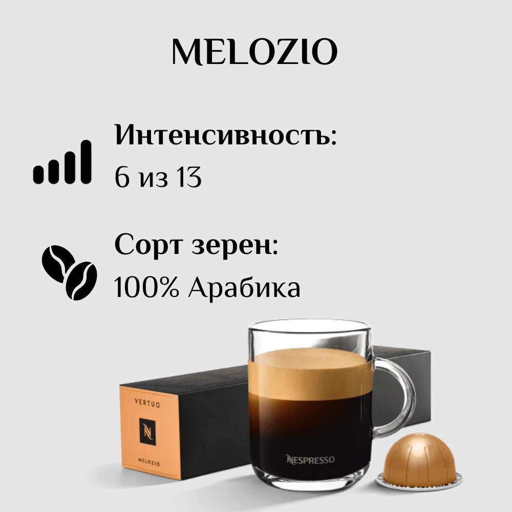 Капсулы для кофемашины Nespresso Vertuo MELOZIO 100 штук - фотография № 3