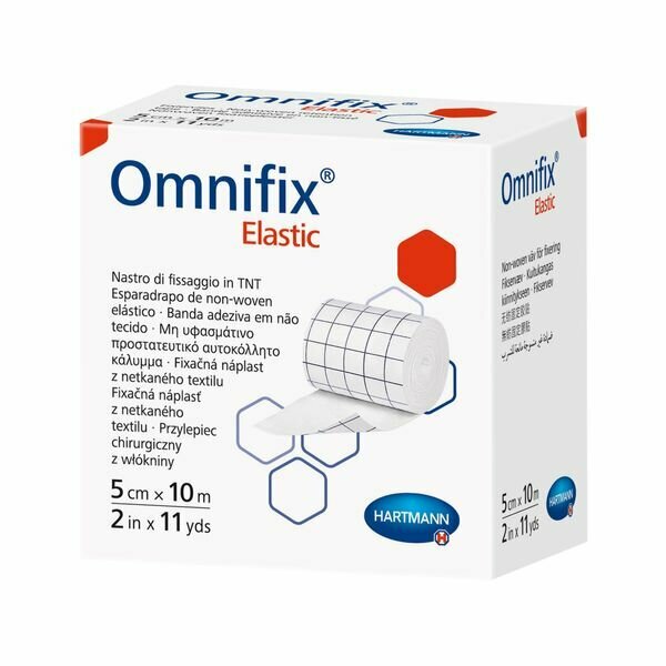 Hartmann OMNIFIX Elastic пластырь фиксирующий из нетканого материала гипоаллергенный 5х1000 см