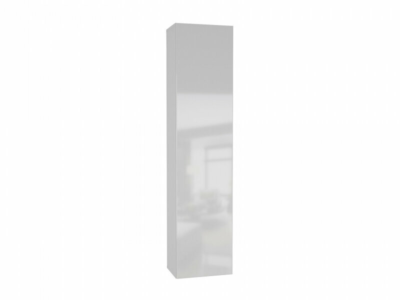 Шкаф навесной нк-мебель POINT ТИП-40 Белый/Белый глянец 71774449 - фотография № 1