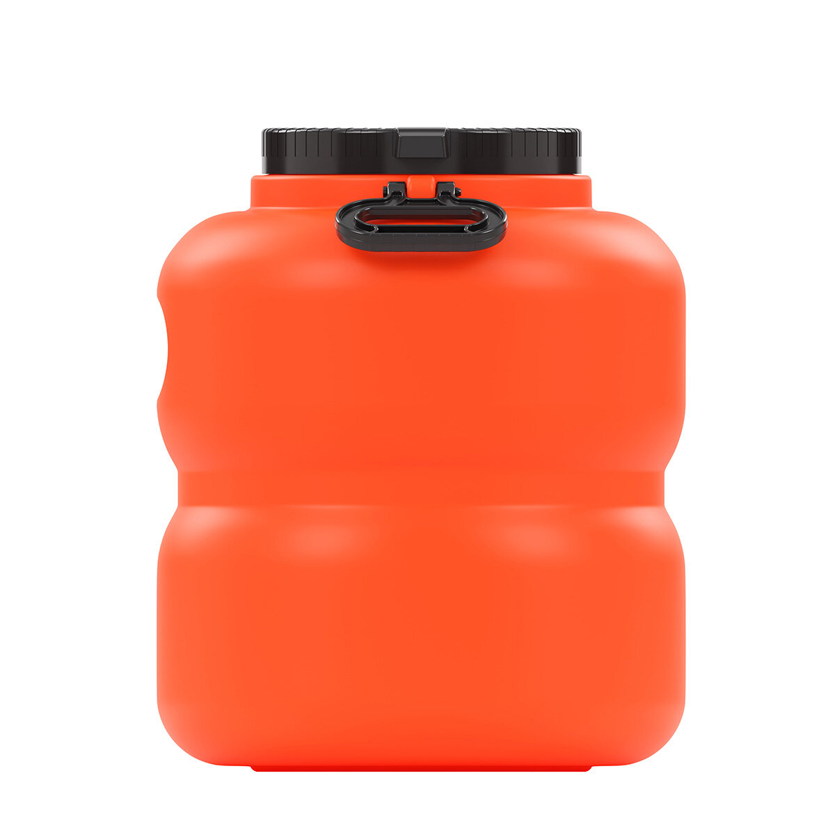 Канистра-бочка пластиковая Альтернатива Байкал, с крышкой и ручками, 40 л, оранжево-серая - фотография № 3