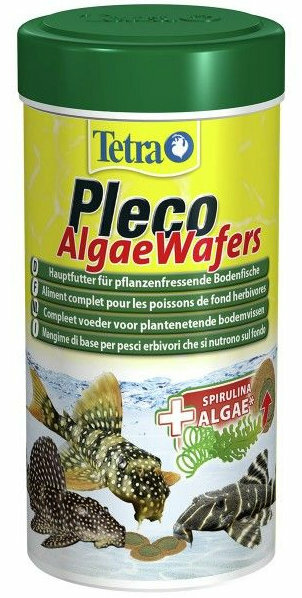 TetraPleco Algae Wafers корм для сомов чипсы 250мл