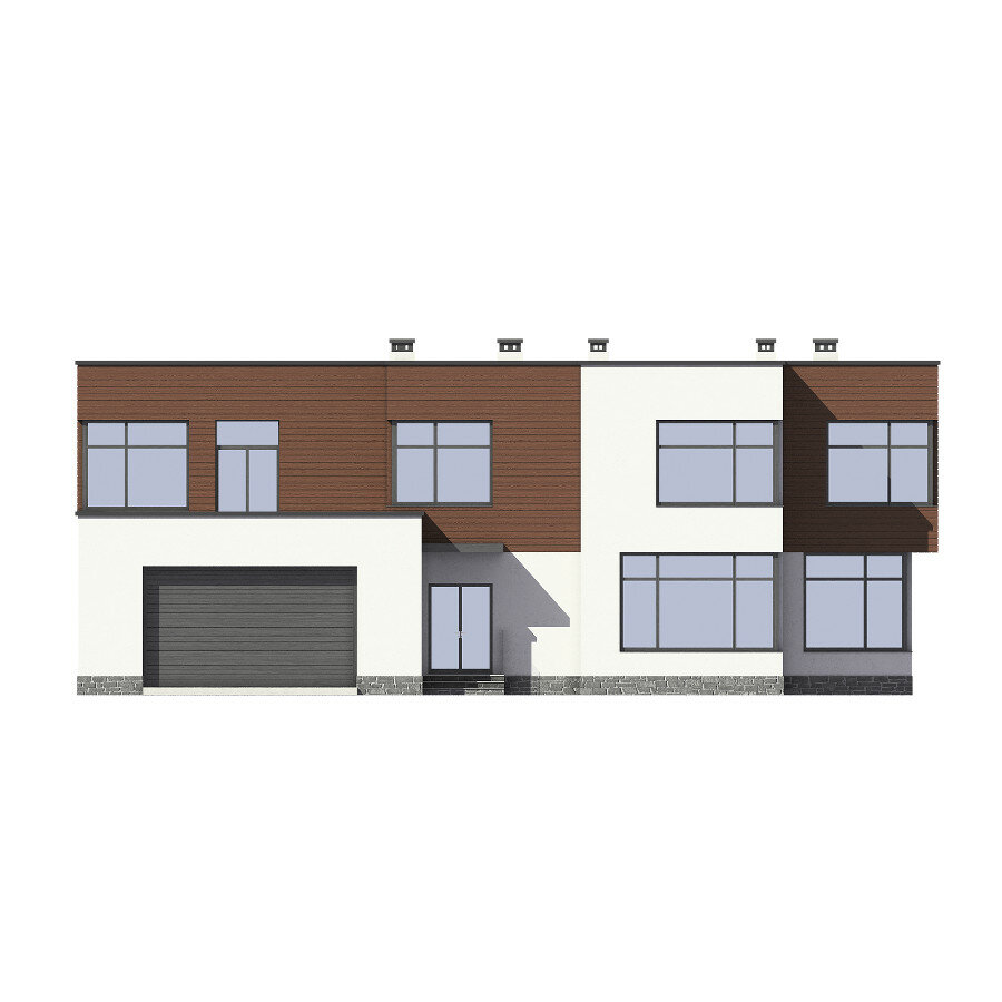 62-16A-Catalog-Plans - Проект двухэтажного дома из газобетона с террасой - фотография № 4