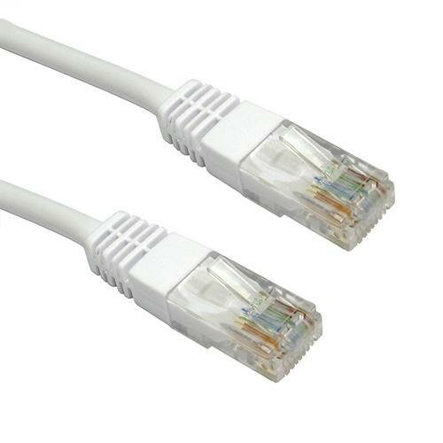 Патч-корд RJ45 - RJ45, 4 пары, UTP, категория 6, 5 м, белый, LSZH, LANMASTER LAN-PC45/U6-5.0-WH