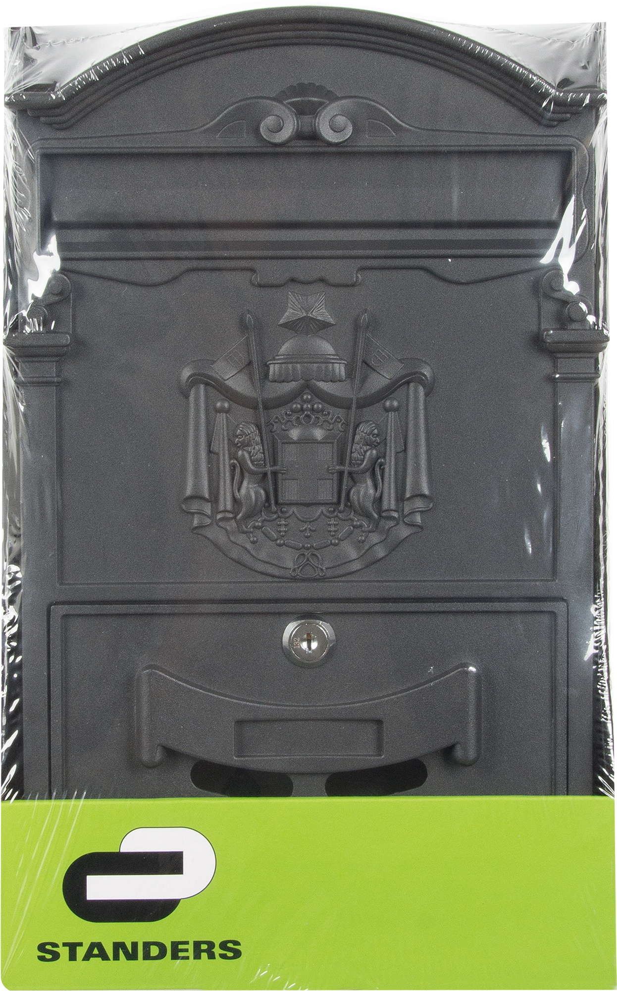Ящик почтовый Standers 25.5х41х9 см алюминий цвет чёрный - фотография № 5