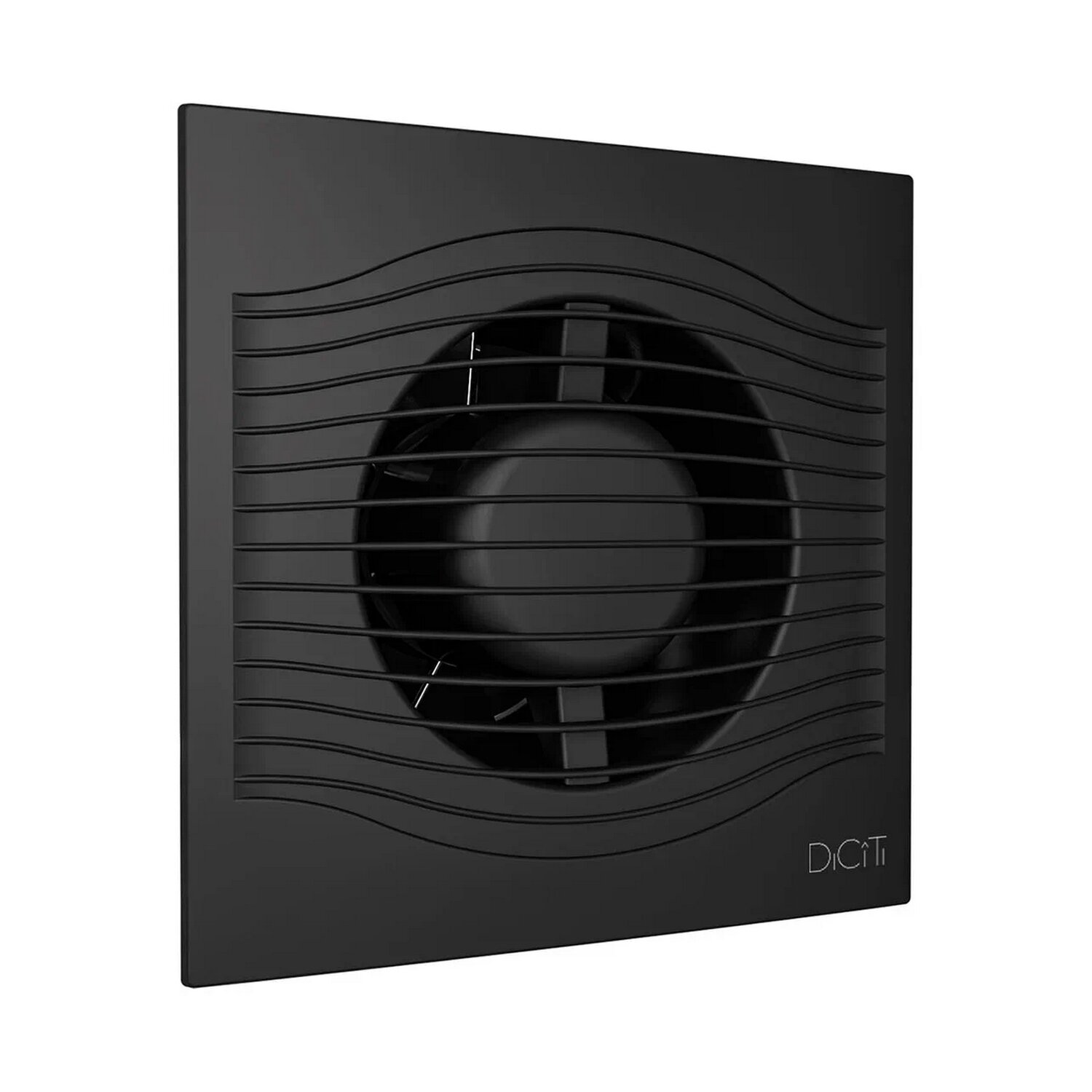Вентилятор D100 SLIM 4С matt black с обр клапаном DICITI - фотография № 1