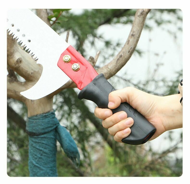 Ножовка пила садовая ручная штанговая Garden Tools, 430 мм, с крючком, с кеплением под штангу, с секачом - фотография № 9