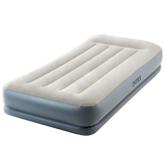 INTEX Надувной матрас с насосом Pillow Rest 99*191*30 см 64116