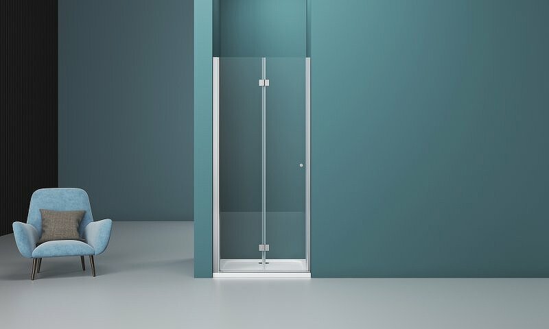 Душевая дверь BelBagno Albano 80 ALBANO-BS-12-80-C-Cr профиль Хром стекло прозрачное - фотография № 5