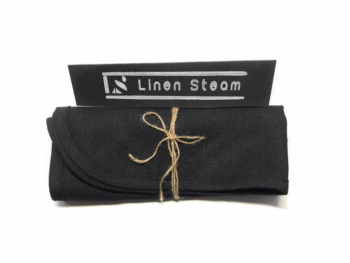 Набор для сауны Linen Steam Аnthracite Premium, женский, лён 100% - фотография № 10