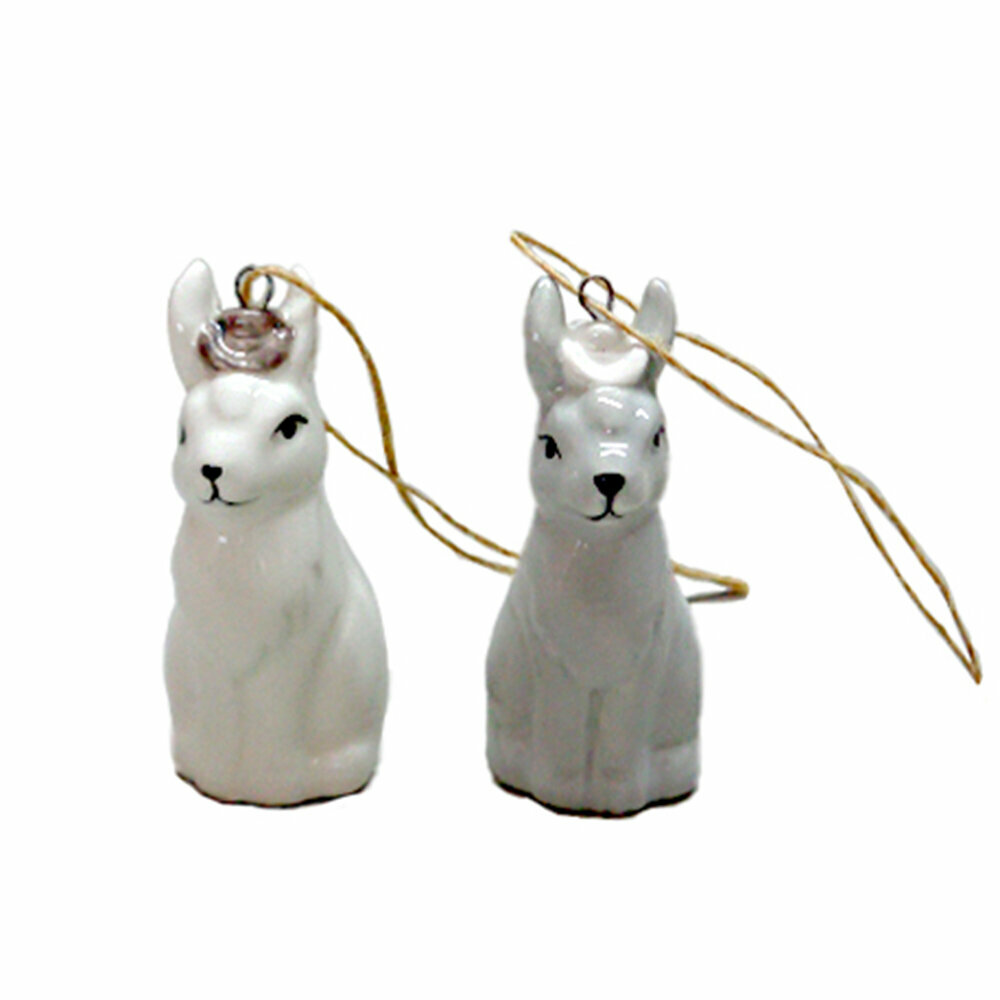 Изделие декоративное подвесное Кролик, 3х3,5х6,5 см, 1шт из 2-х видов KSM-779430