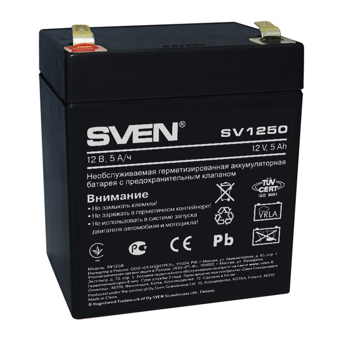 Аккумуляторная батарея SVEN SV1250 12В 5000 А·ч