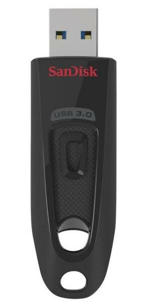 Флешка 64Gb SanDisk Cruzer Ultra USB 3.0 красный черный