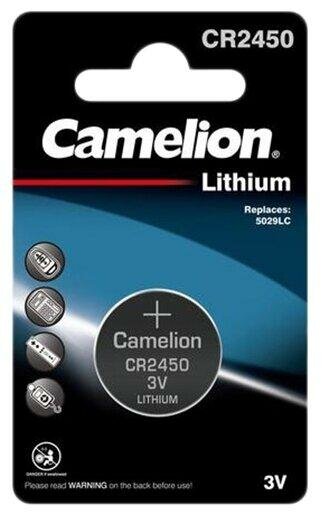 Camelion CR2450 Lithium Battery 3v BL1 , 1шт.